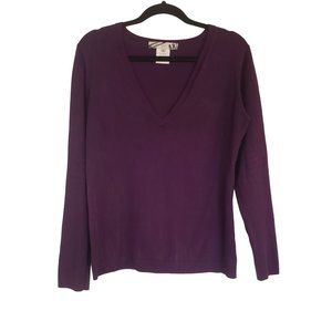 ARI Sweater size‎ XL v neck purple